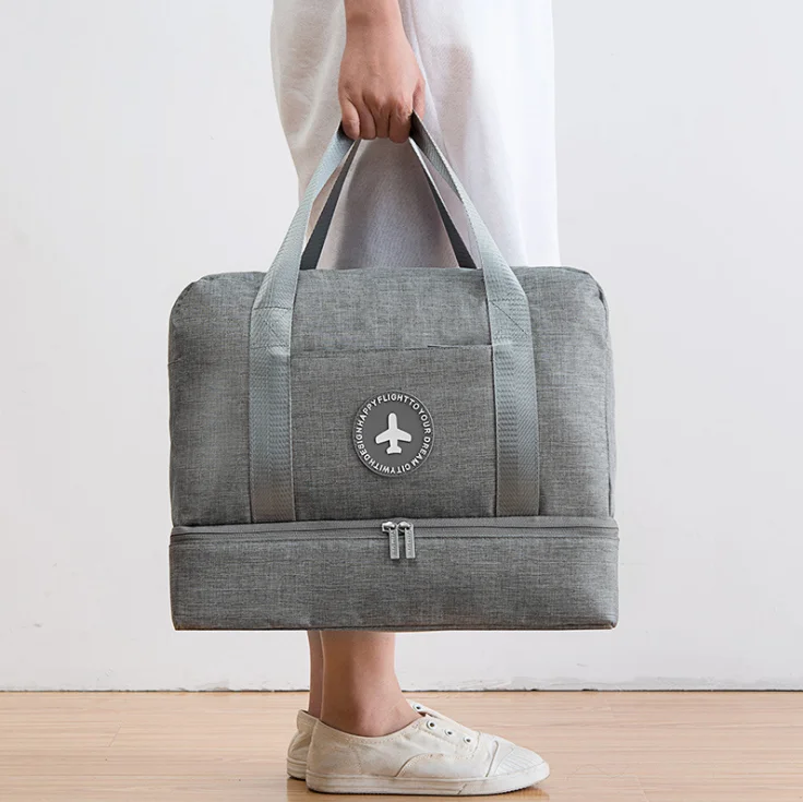 

2021 Hot Selling Wet and Dry Separation Travel Bag Waterproof Cloth Organizer Bag Sport Fitness Bag