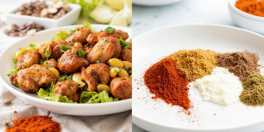 Spice ratio chart by chicken dish type