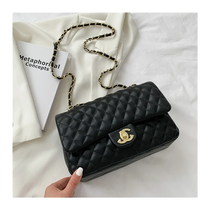 

new Square CC hand bag Lady's Lingge chain Handbag For women's Shoulder Messenger Bag crossbody fashion