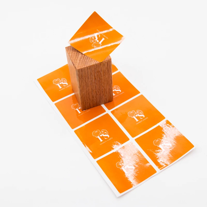 
Manufacturer custom adhesive waterproof logo sticker printed label stickers 