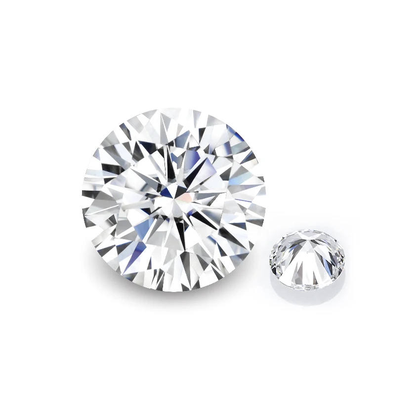 

Wholesale Round shape loose moissanite D color White Synthetic Moissanite diamond price per carat