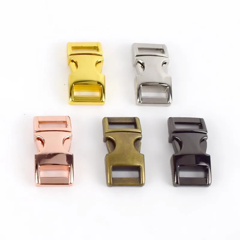 

Meetee H6-2 10mm Side Release Alloy Buckles for Dog Collar Strap Buckle Outdoor School Bag Bracelet Buckle Luggage Accessories