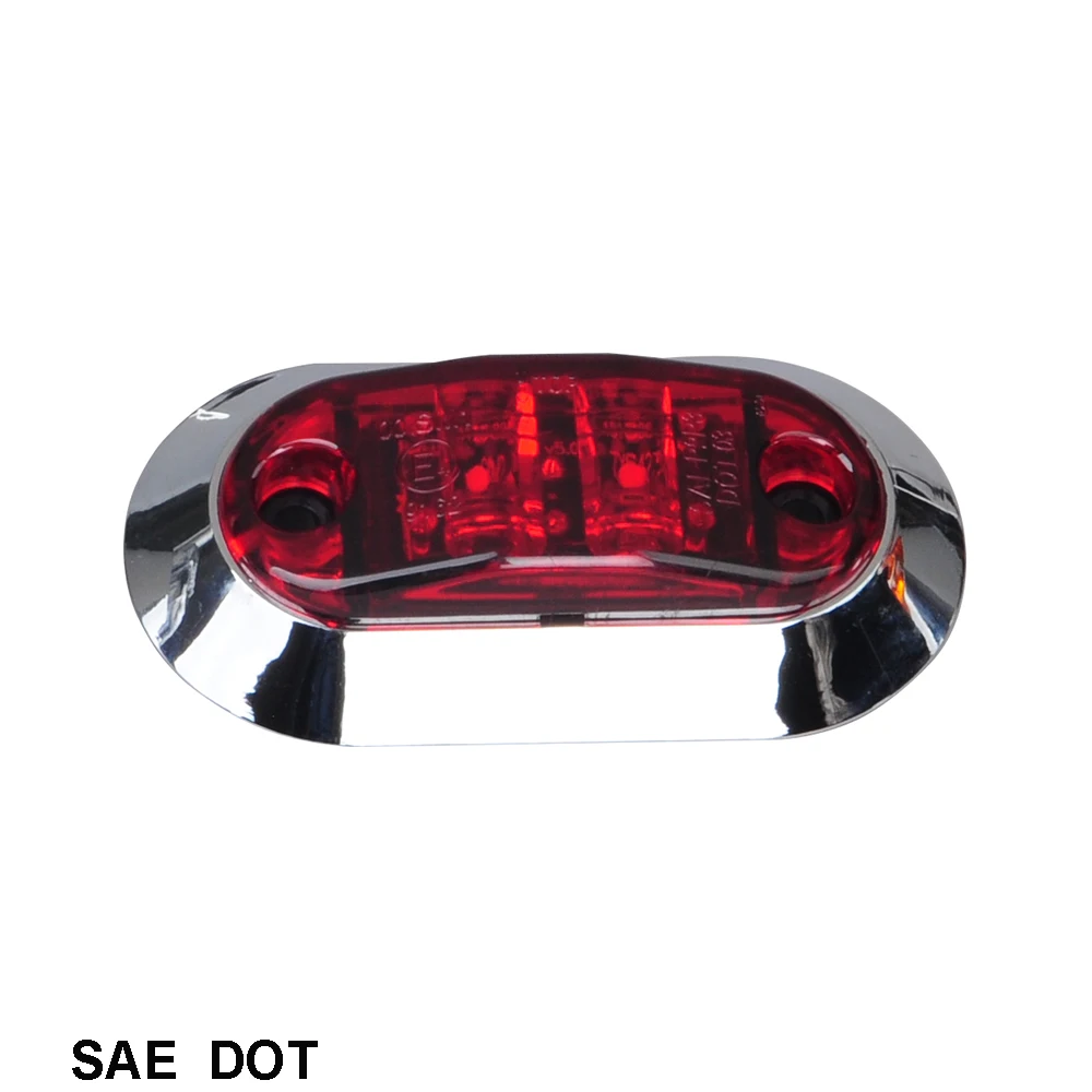 2.6 inch x1 inch LED Marker Light & Clearance Light, Surface Mount oval led light truck