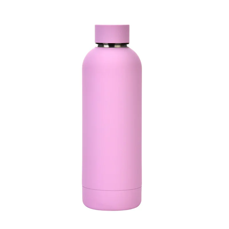 

New design wholesale drinking large capacity infused skittles stainless steel matte bottle for gifts stores with vacuum lid, Custom