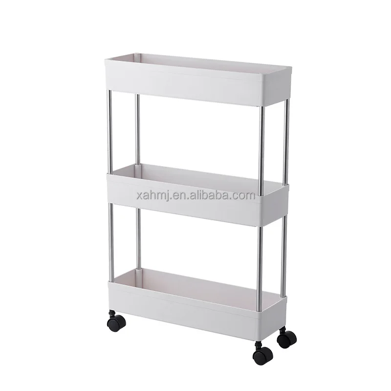 

3-4-5 layers movable stainless steel white Gap Storage Rack storage holders and racks