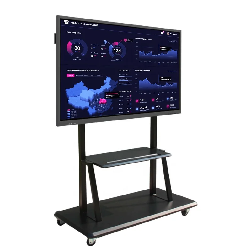 

BOE  all ine one wall mounted interactive flat panel whiteboard smart board for business conference support dual system