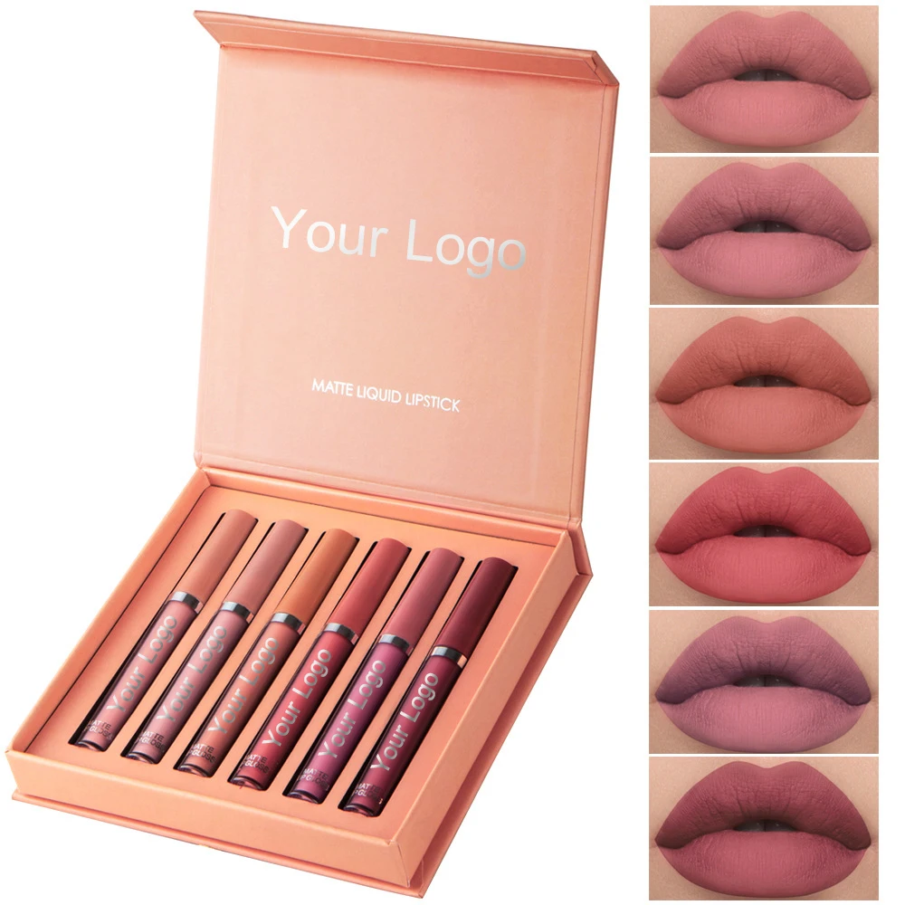 

wholesales beautys non transfer vegan matte lipstick long lasting lipstick waterproof no label lipgloss set