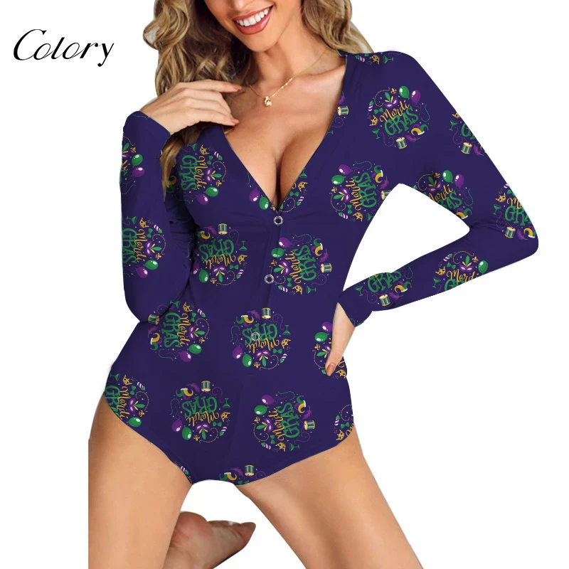 

Colory Plus Size Onesie for Women Mardi Gras Onesie Mardi Gras Outfits, Picture shows