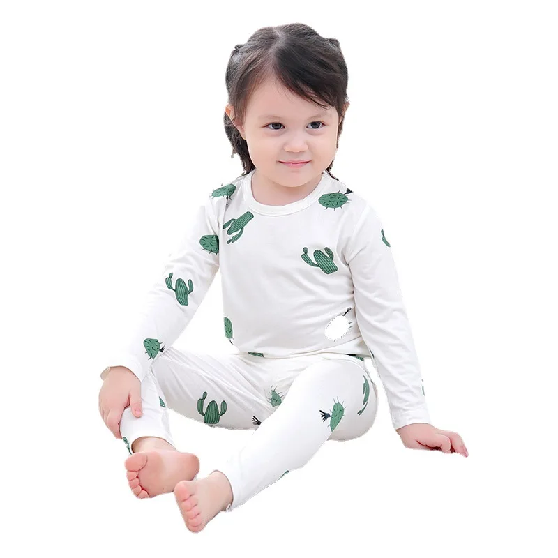 

Bamboo Cotton Baby Boys Girls Pajamas Set Long Sleeve Soft and breathable baby clothes