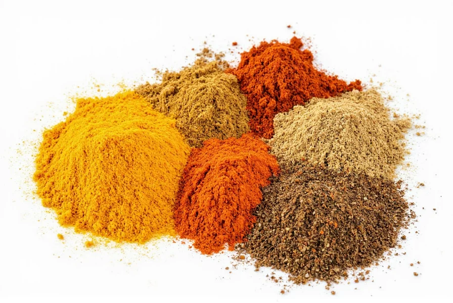 Spice mixture being measured