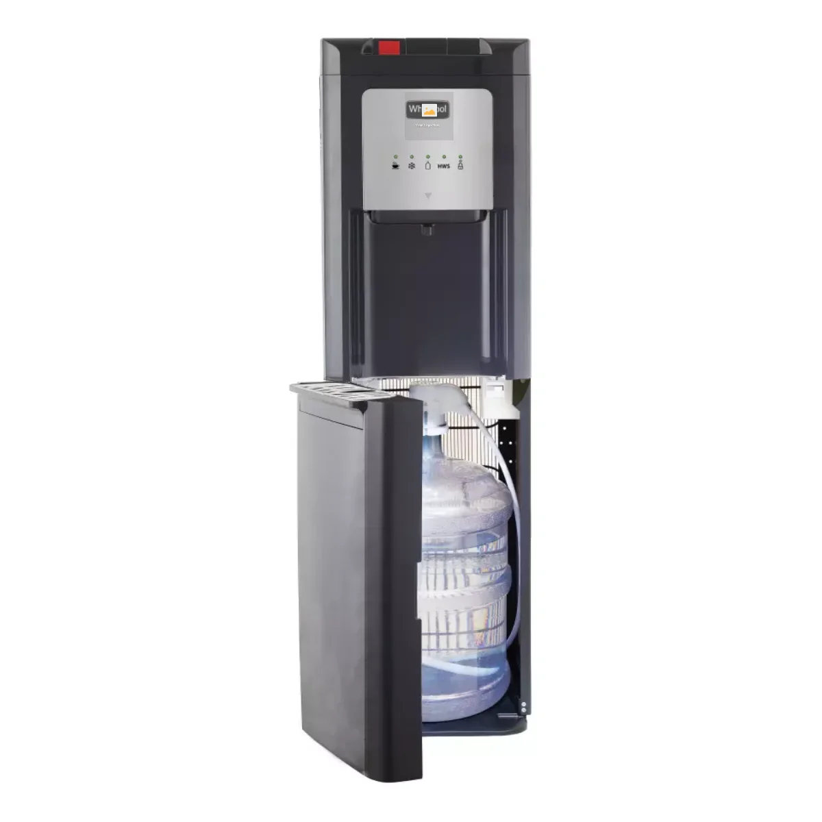 sparkling carbonated water dispenser bottom loading with display