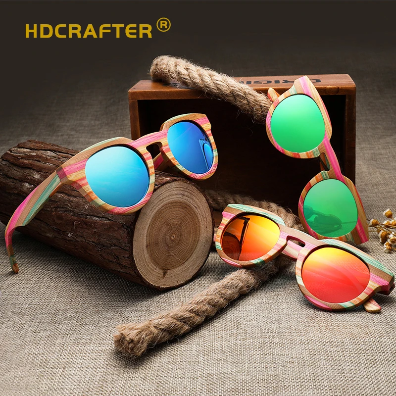 

HDCRAFTER wood promotional Polarized sunglasses for women men uv400 eyewear manufacturer customize logo OEM fashion 2021 new