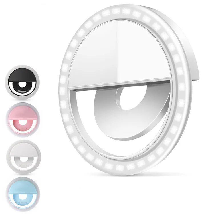 

Amazon hot selling Universal Selfie Led Light Portable Flash Ring 36 LEDS Luminous Ring Clip Light For Iphone Mobile Phone
