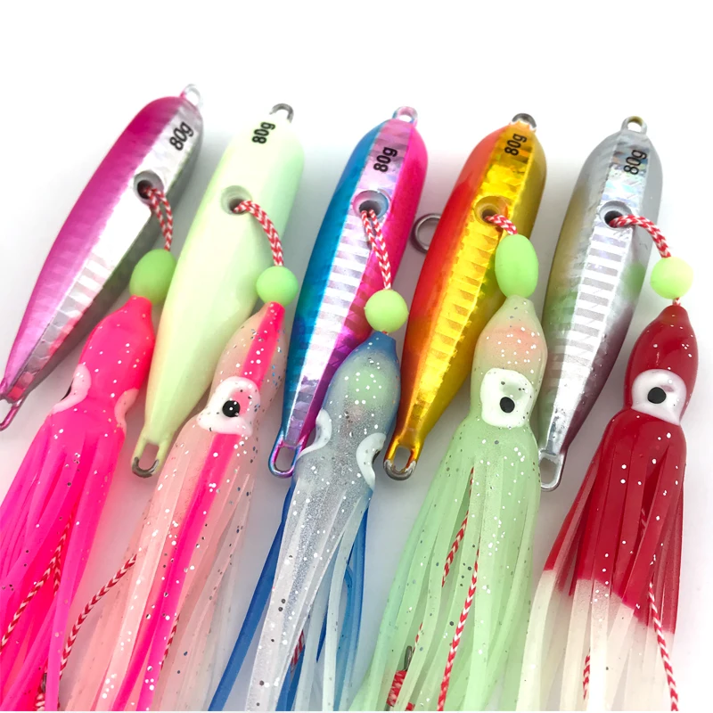 

25# 40g to 200g Slow Barras Dyeing Machine Striped Bass Jigs Mackerel Toma China Supplying Sea Metal Jig Vertical Jigging, 5 color or oem color