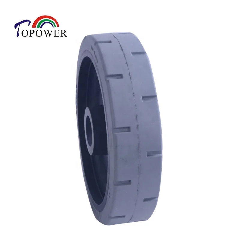 

solid tire 305/76-254 for Upright 505011 505012 scissor lift with rim, White grey black