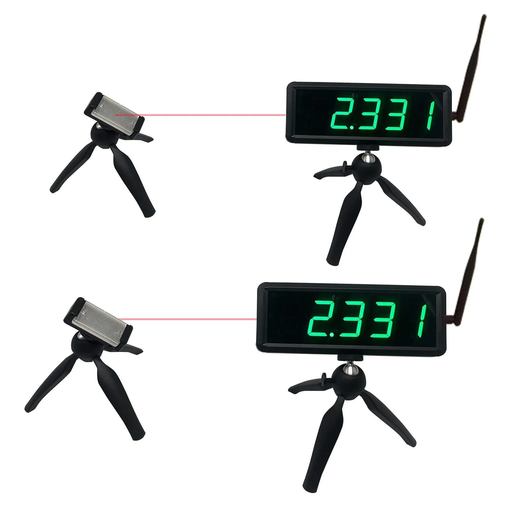 Single Person Running Speed Training Wireless Laser Timer for Sprints Race Clock Track and Field Racing Timer Stopwatch Function