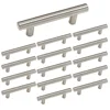 Euro Bar Stainless Steel Cabinet Pulls Stainless Steel Satin Nickel Kitchen Cabinet Door Handles Drawer Dresser Pulls
