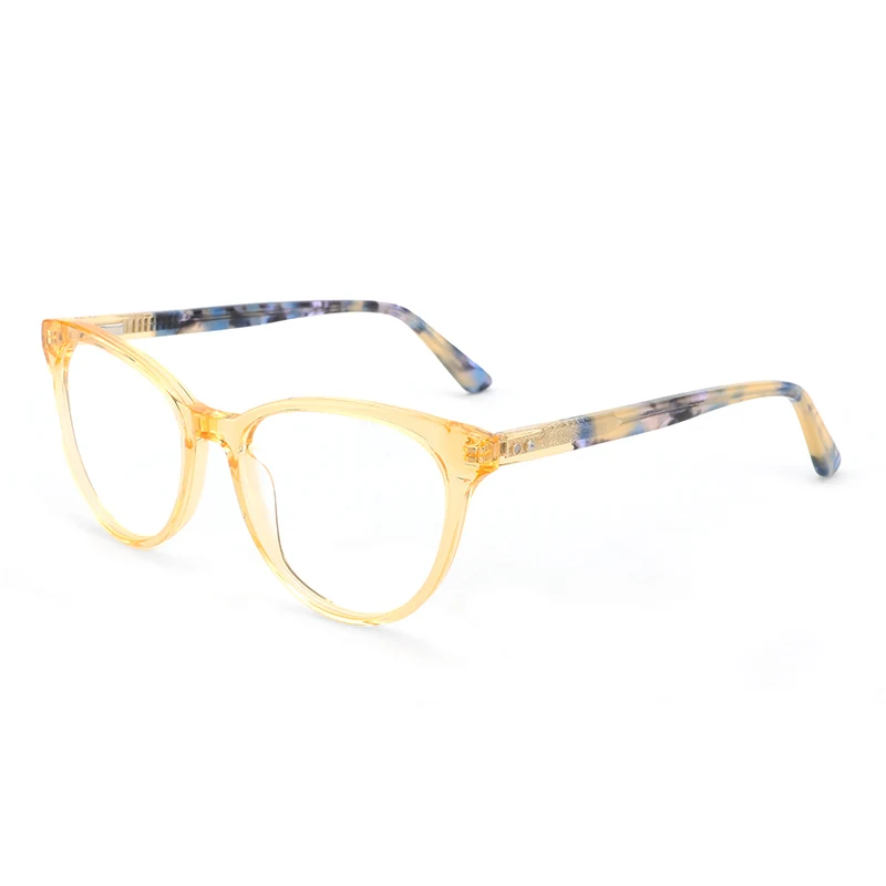 

YC 2022 New Products Anti Blue Light Custom Made Acetate Optical Frames Glasses Eyewear Eyeglasses