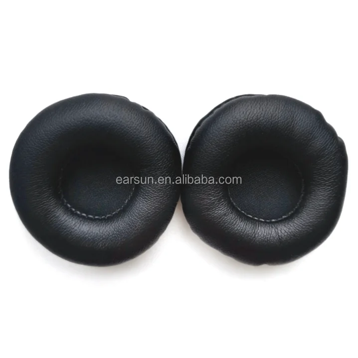 

Free Shipping Replacement 55MM 55MM Headphone Ear Pads Cushions with Protein Leather for Most Round Shape Headsets, Black