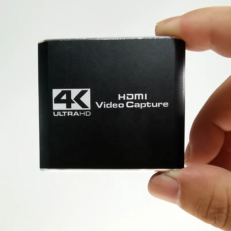 

2020 New 4K 30HZ HDMI To HDMI , 1080P 60HZ HDMI To USB 2.0B Video Audio Capture Card for Home Audio Gmae Camera Live Application, Black