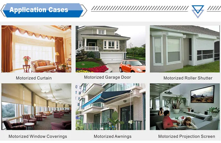 Smart motorized Curtain  Customizable Aluminium Track Electric With Electric Curtain Motor