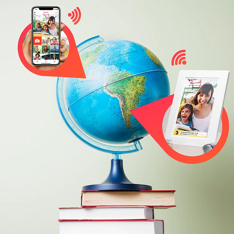 Cloud Photo Picture Frame Remote Control Digital Photo Frame Cloud