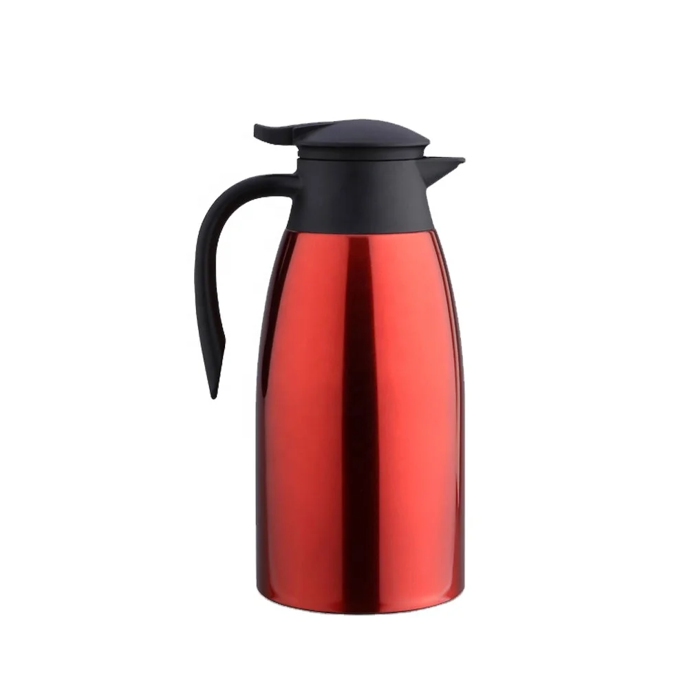 

1.5L SS304 Double Vacuum Flask European Portable Red Thermos Water and Tea Pot