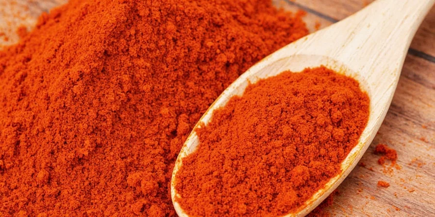 A close-up of a jar of smoked paprika