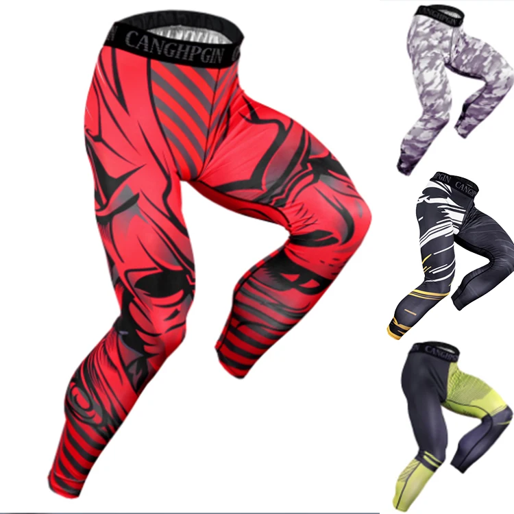 

Mens Compression Pants Fitness Sport Running Breathable quick-drying Sportswear Jogging Pants Gym Workout Training Trousers