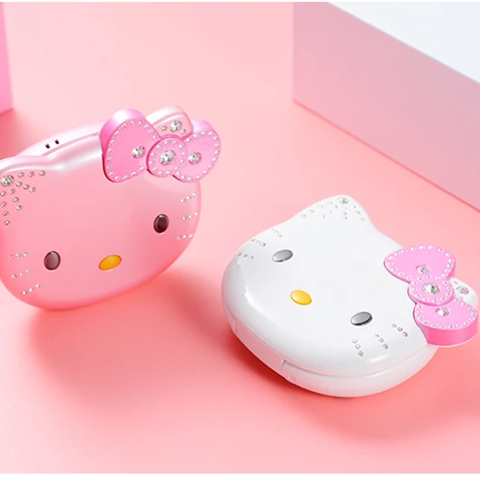 

Cute Mini Hello Kitty Girl Phone Quad Band Flip Cartoon Mobile Phone Unlocked Kids Children Mini Dual Sim Cell Phone