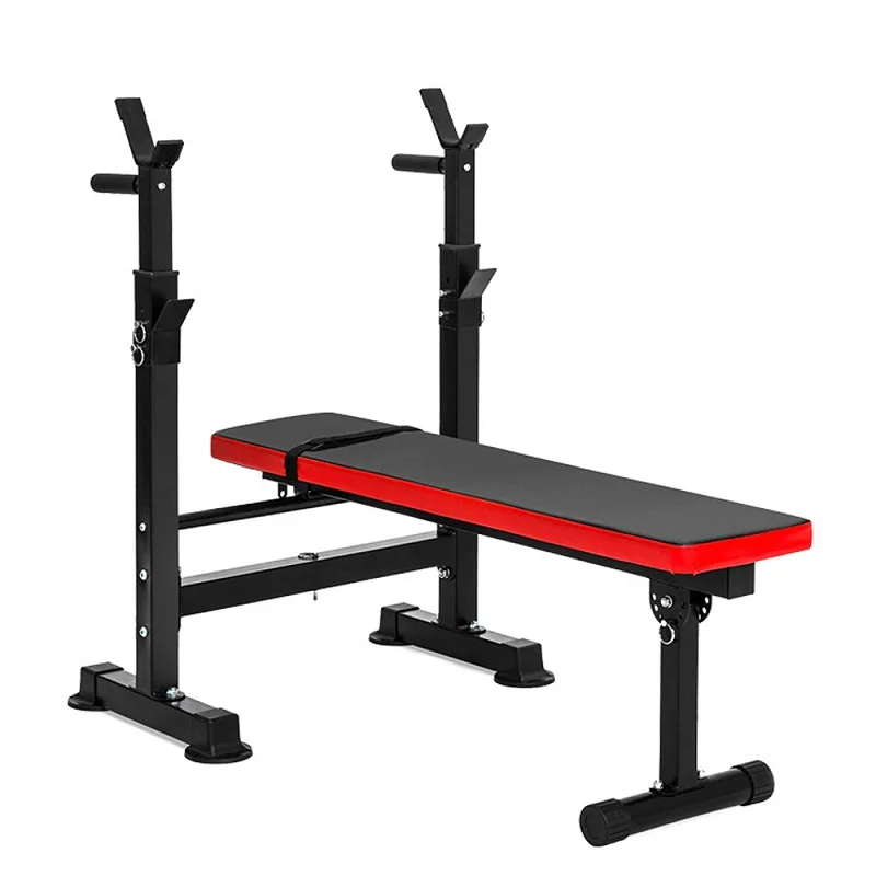 

Wholesale home gym fitness Chest Bench Pressfoldable adjustable sport straightening incline Commercial weight bench press, Redcarbon