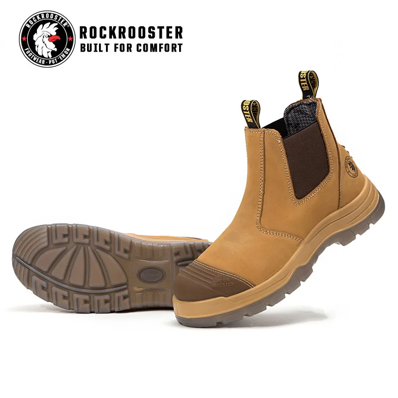 

Huge Stocks Waterproof Oil Resistant Men's Work Boots Factory Directly Selling Poron Insole And PU TPU Outsole Safety Boots