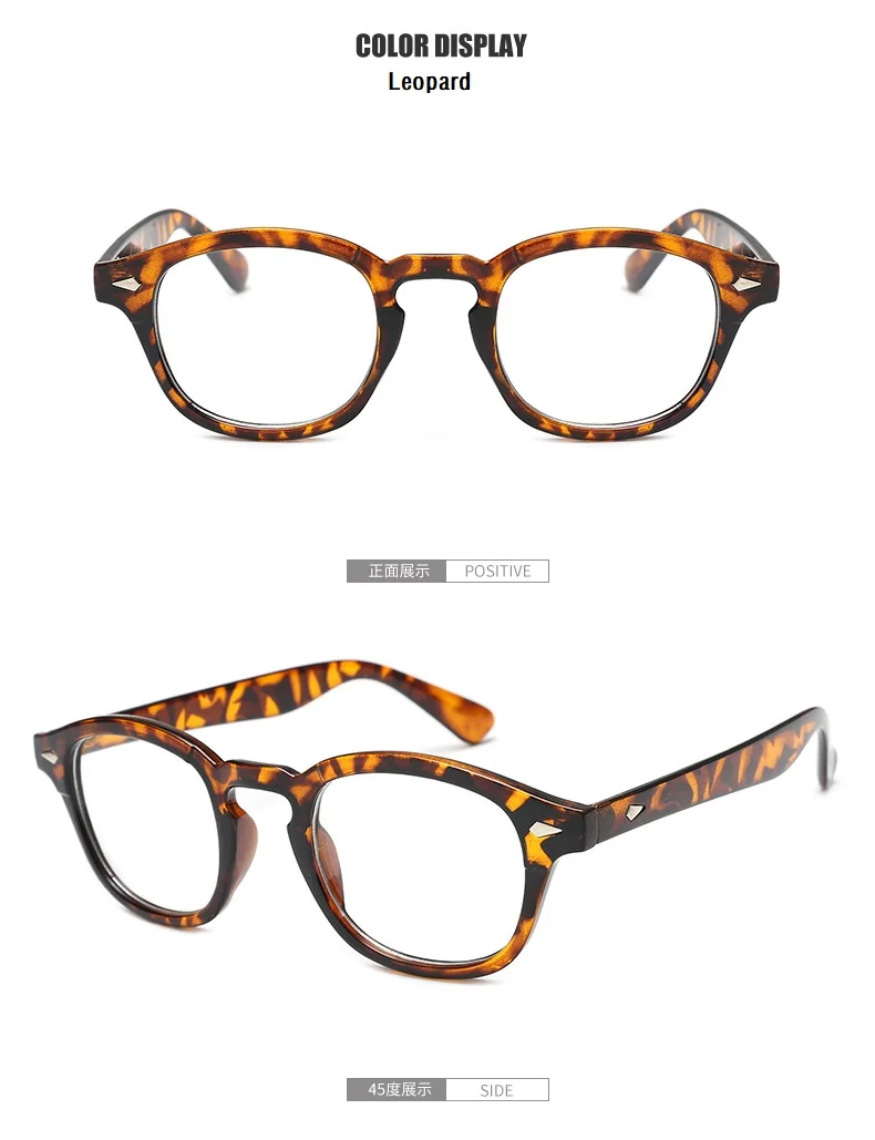 2020 Johnny Depp Style Glasses Men Retro Vintage Prescription Glasses Women Optical Spectacle Frame Clear lens