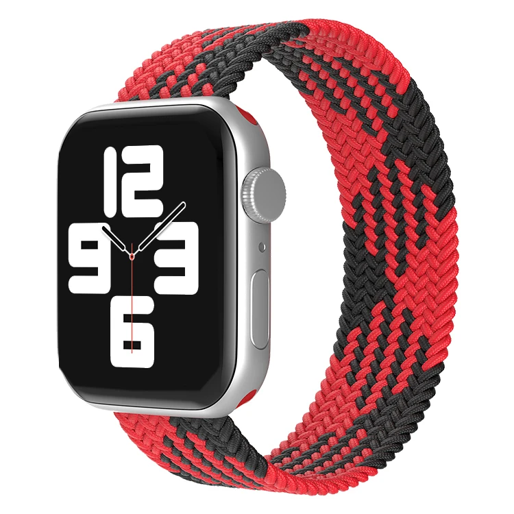 

Hot Sale Elastic Nylon Strap Series 6 5 4 for Iphone Iwatch adjustable Correa Smart Watch Band Straps Suitable for Apple Watch, Black blue red green etc