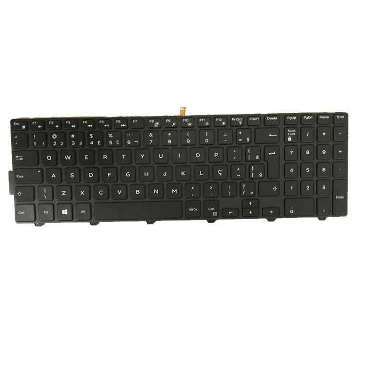 

HK-HHT BR Brazil keyboard for Dell inspiron 15 3000 with backlight keyboard Teclado
