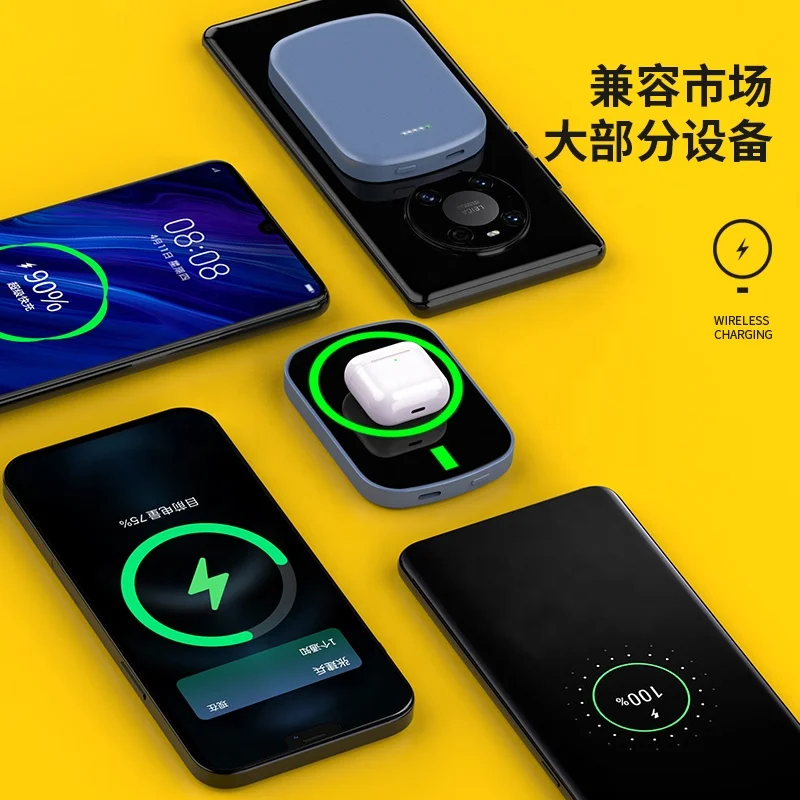 

New Arrivals Wireless Charger Stand For Iphone Android Wireless Charger Magnetic Charger, Black white