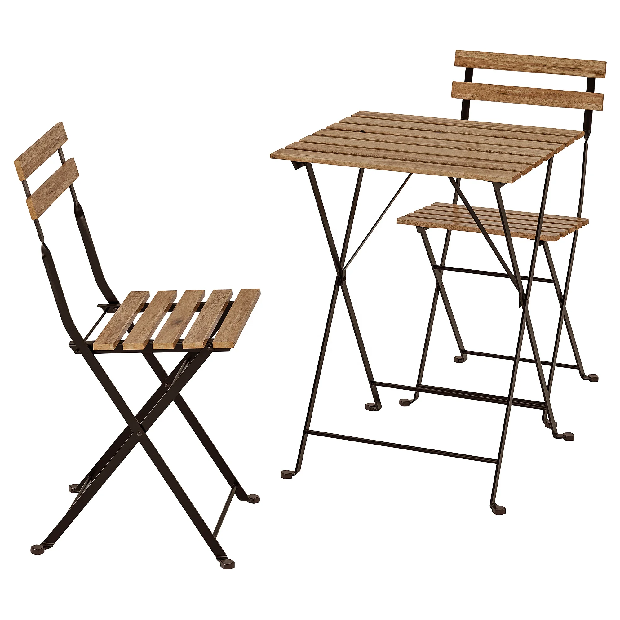 
Grand patio Steel and wood Patio Bistro Set Folding Outdoor Patio Furniture  (62379245435)
