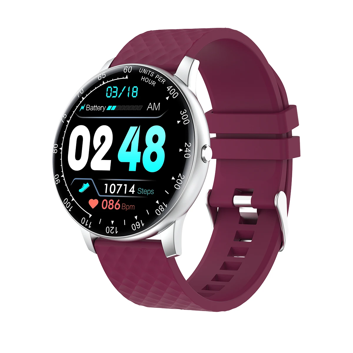 

New generation smart watch H30 waterproof watch IP68 1.58 inch large color screen 2021 new smart watch for men and women, Black, blue, pink, purple