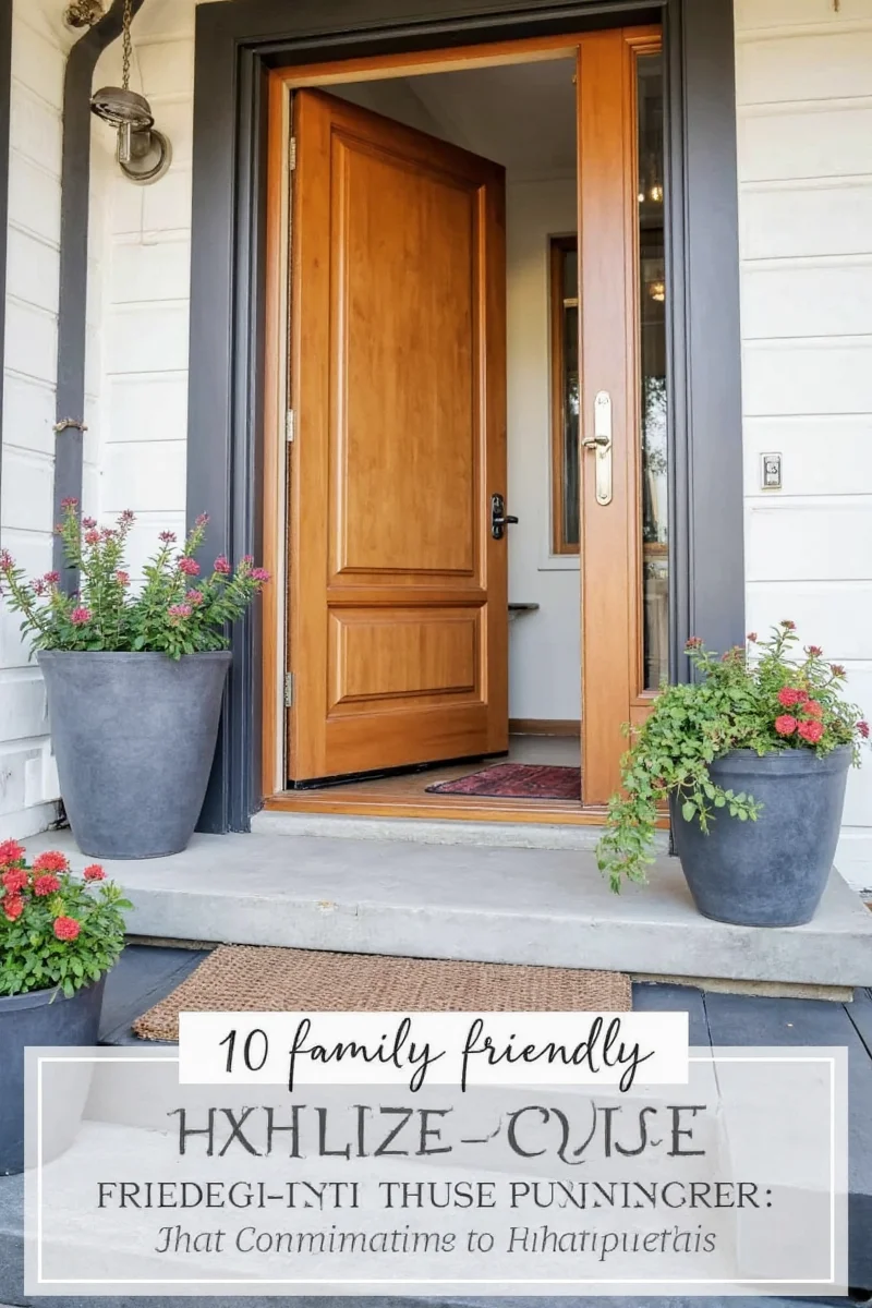 Child using colorful toddler-sized furniture in entryway