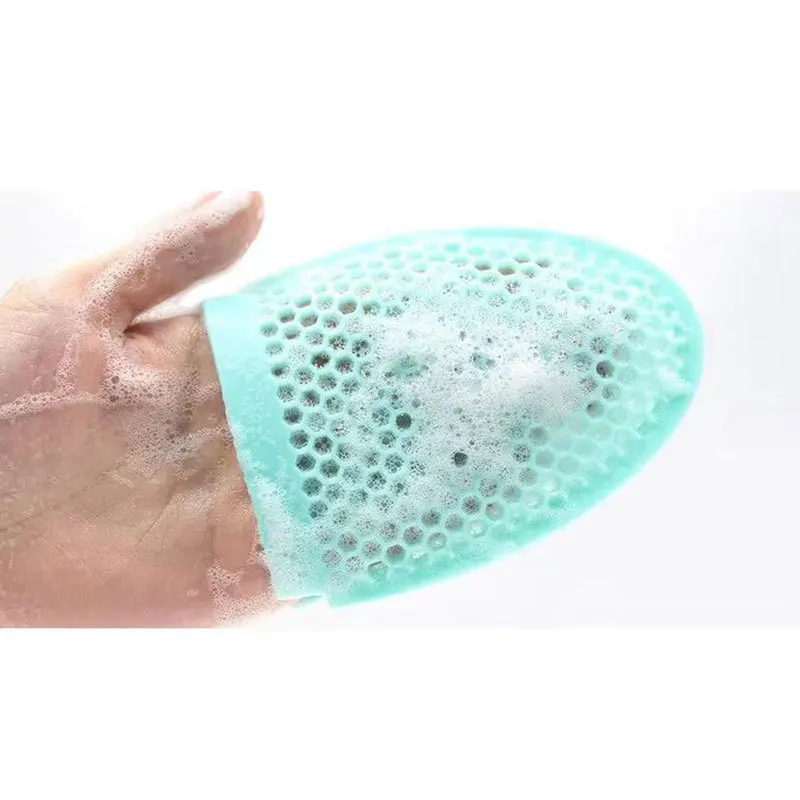 

Honeycomb Exfoliator Silicone Face Exfoliating Scrubber Mitt Facial Cleansing Wash Brush Facial Brush Cleanser