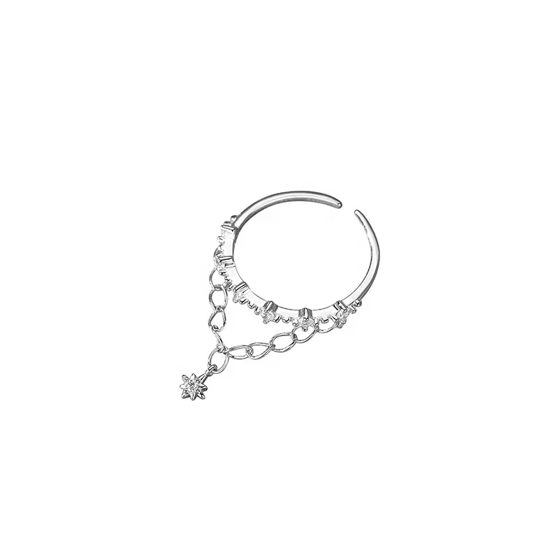 Open Star Zircon Index Finger