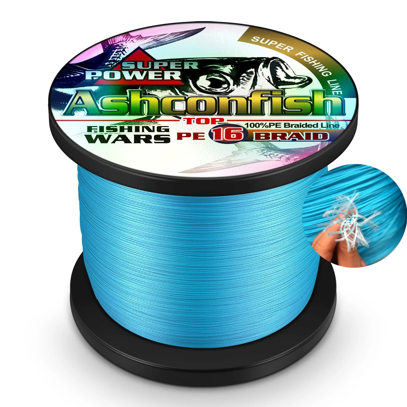 High Strength 16 Strands Super Strong  UHMWPE Cord 1.0-2.0 mm Spectra Paraglider Kite Surfing Braided Multifilament Fishing Line