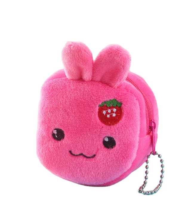 

funny fashion fruit shape plush fabric Coin Purse For kids, Customed