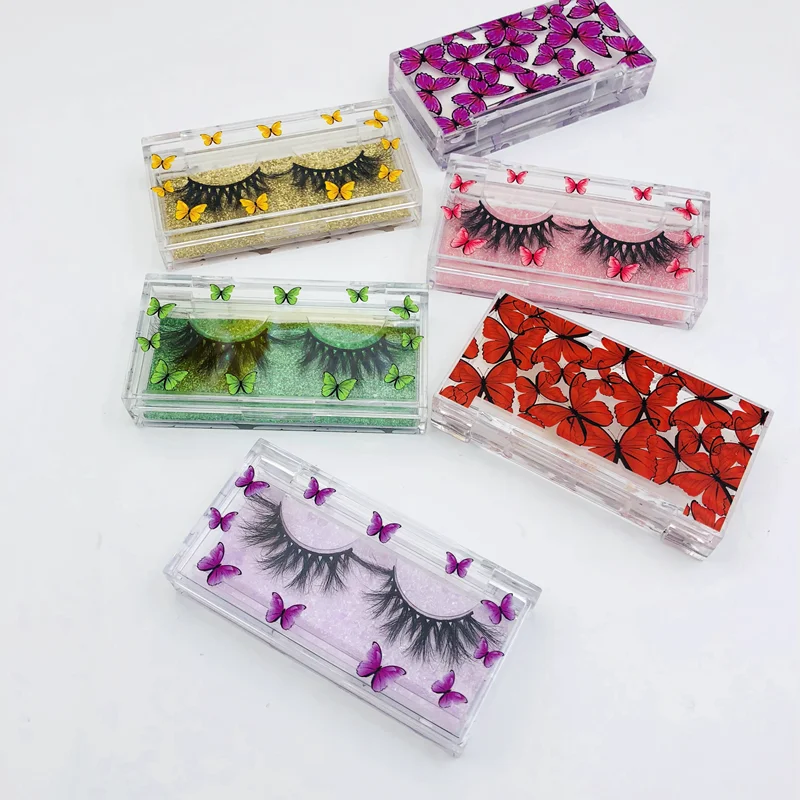 

8-15mm Natural Faux 5d 3d Mink Eyelashes 3D Silk Eyelash Lashbox Packaging Box Vendor, Luxury