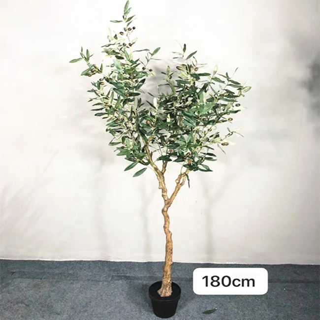 

Wholesale Supplier Online Nearly Natural 2.5' Silk Olive Tree Artificial Olive Tree in Pot for Home Store Sale, Green color