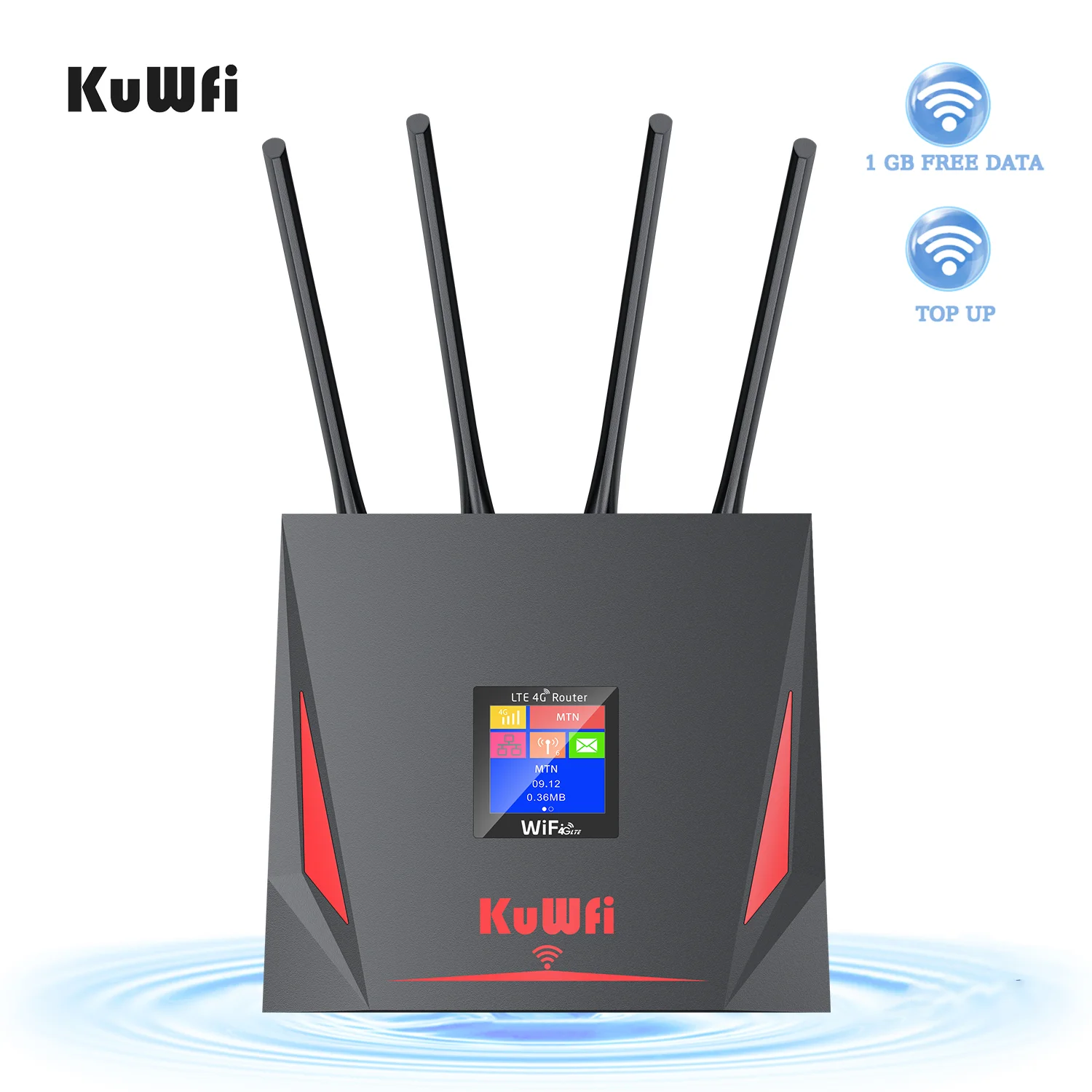 

Global 1GB Mobile Data 4G Top-up able WiFi Router 2.4Ghz 300Mbps WiFi Hotspot 4g LTE Modem WiFi Router with Sim Card for Home