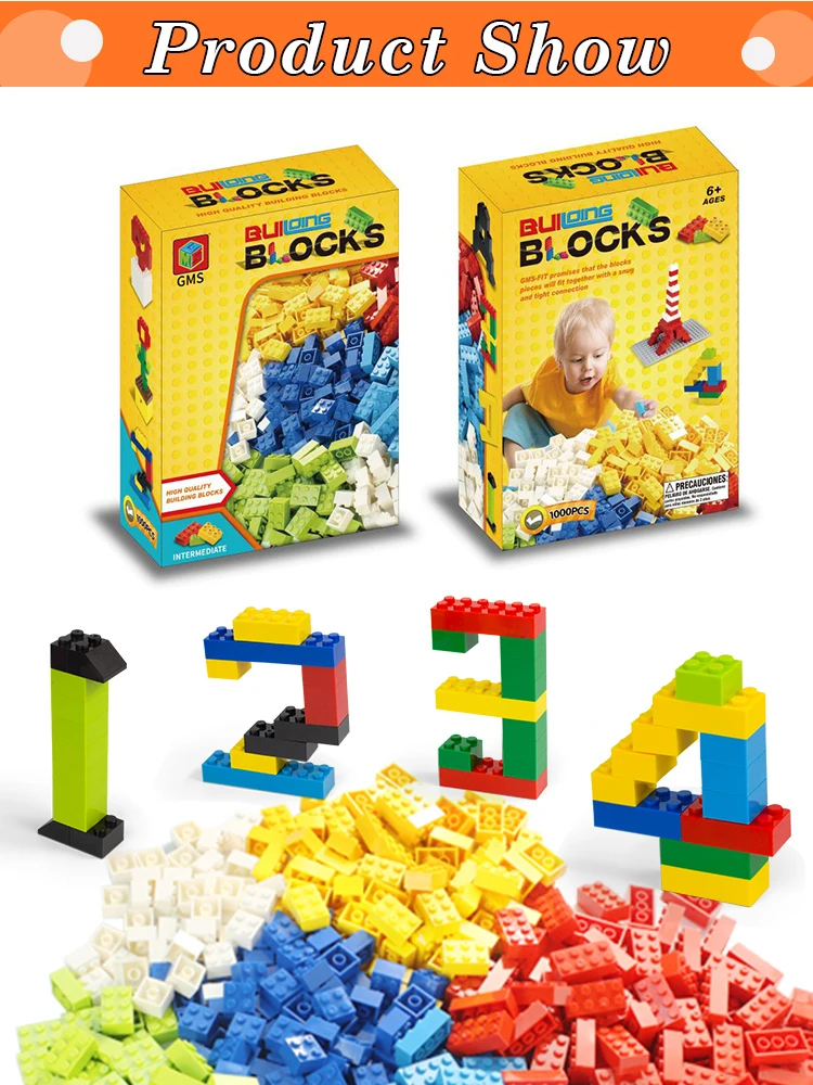 Gms 450pcs Molegost Popular Plastic Game Toy Puzzle Building Bricks