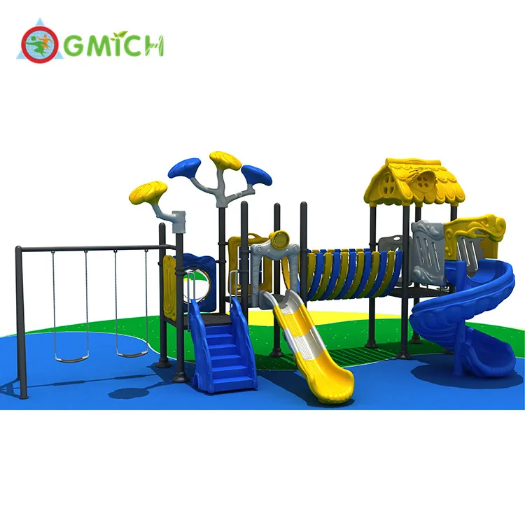 

outdoor playground equipment for sale kids slides outdoor plastic playground plastic tube slide JMQ-009122, As picture