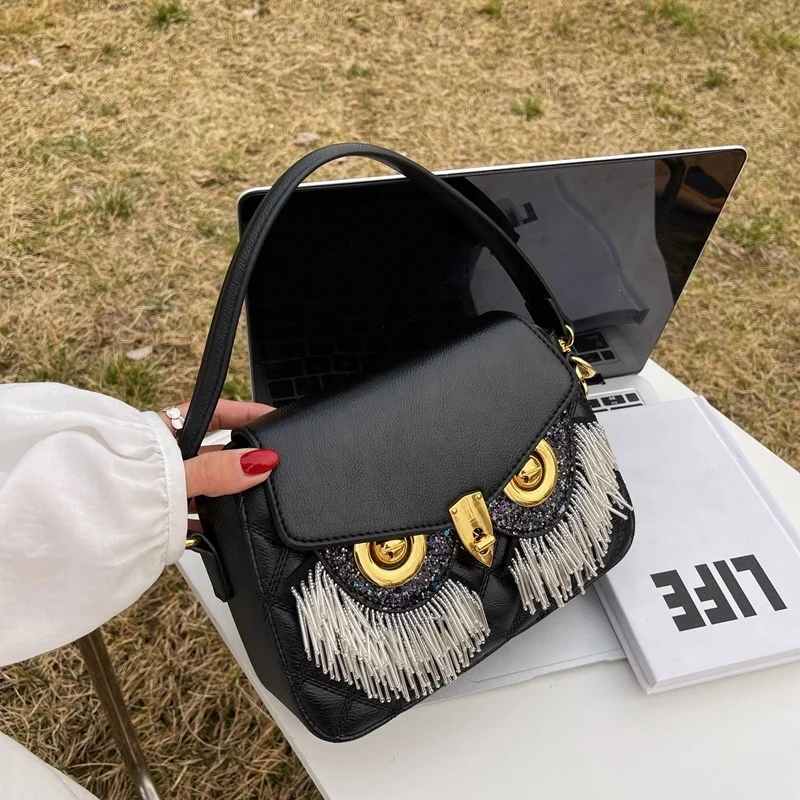 

Wholesale 2022 PU Leather Designers Drop Shipping Coin Purse Bag and Shoes Shoulder Small Jelly Women Embroidery Owl Handbag