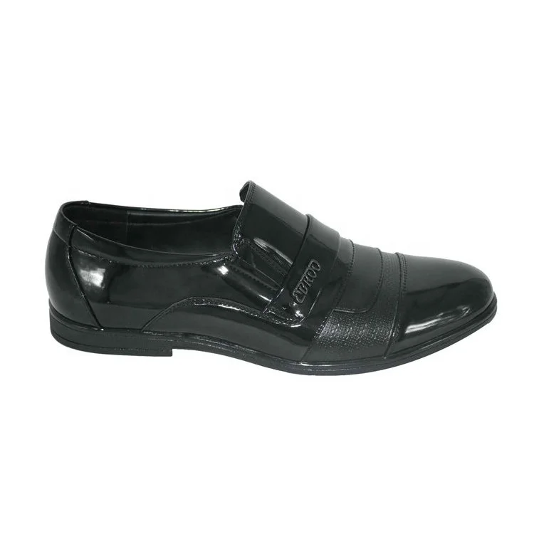 

2020 Hot sale new model design Mens Slip On Cheap business leather shoes, Black